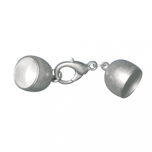 Schmuckverschluss silber matt
